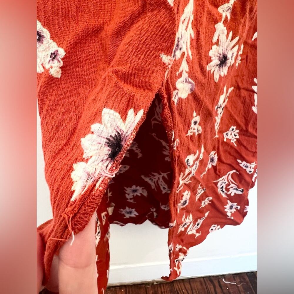 Christy Dawn Mia dress in Crimson Vine Cottagecore orange floral XS sustainable - Picture 13 of 14